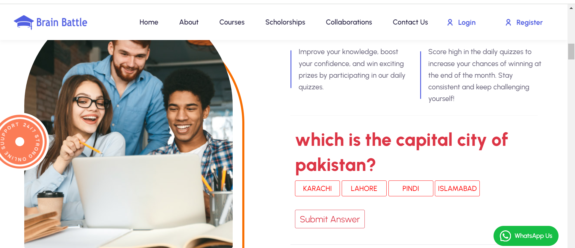 Brain Battle Academy , Eduction Project